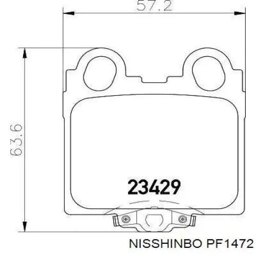 Колодки Nisshinbo PF1472 цена, от 15.24 USD