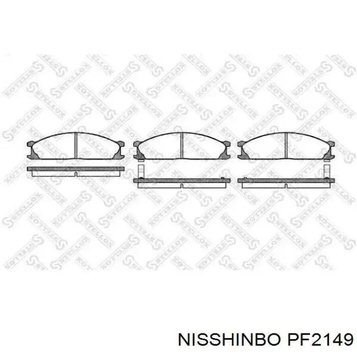 Колодки Nisshinbo PF2149 цена, от 14.17 USD