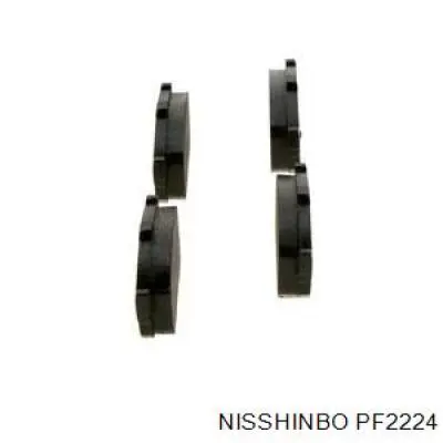 Купить PF2224 Nisshinbo Колодки тормозные задние, дисковые