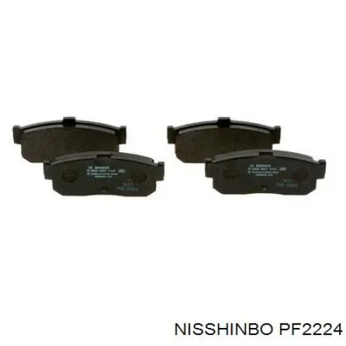 PF-2224 Nisshinbo задние тормозные колодки