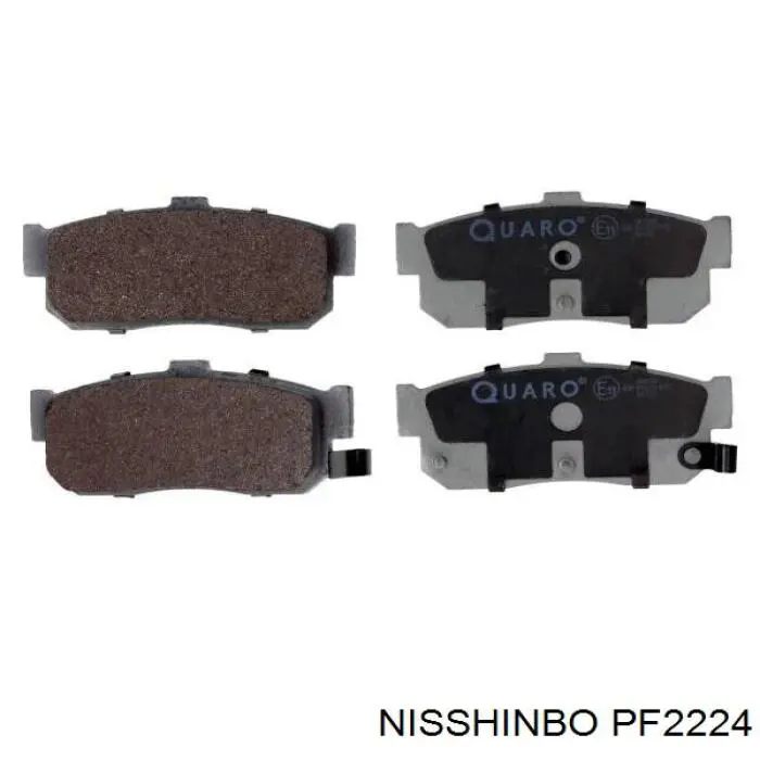 PF2224 Nisshinbo Колодки тормозные дисковые комплект