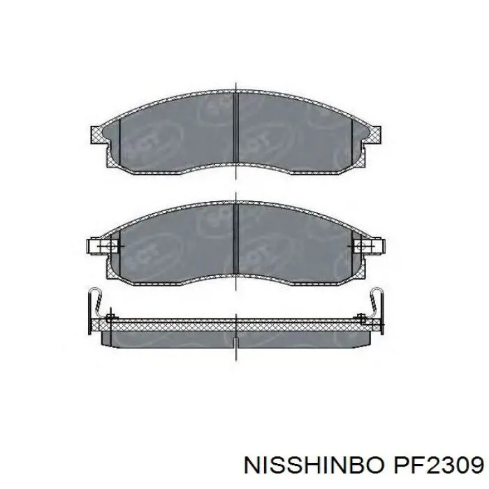 Колодки Nisshinbo PF2309 цена, от 21.59 USD