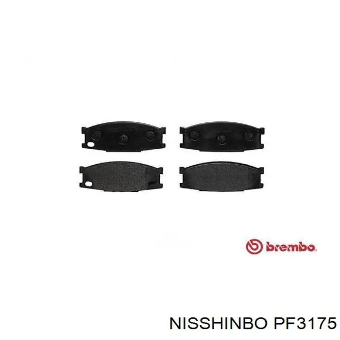 PF-3175 Nisshinbo колодки тормозные передние дисковые