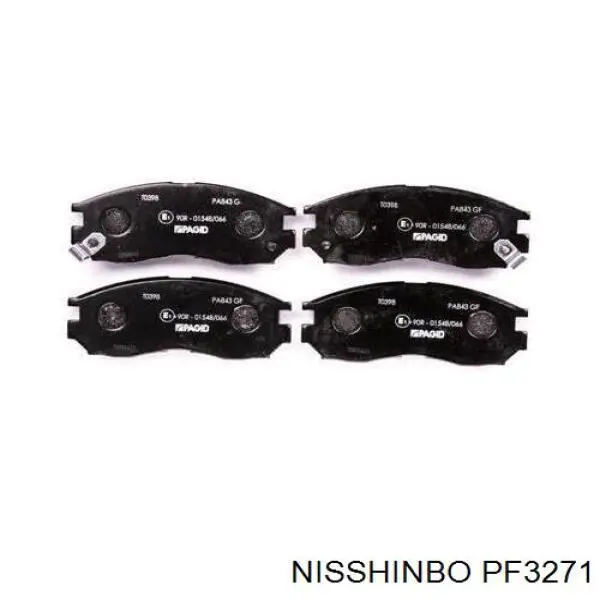 PF3271 Nisshinbo колодки тормозные передние дисковые