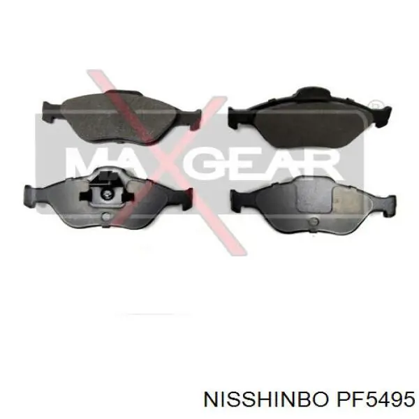 PF5495 Nisshinbo колодки тормозные передние дисковые