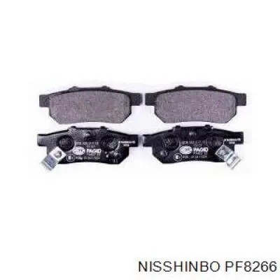 PF8266 Nisshinbo колодки тормозные задние дисковые