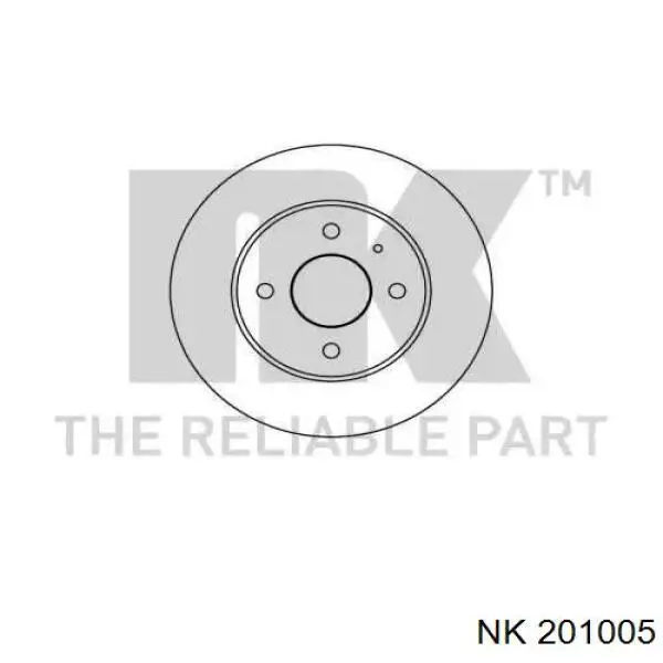 201005 NK диск тормозной передний