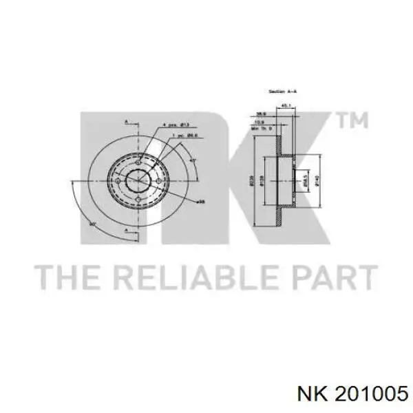 96609633 Fiat/Alfa/Lancia Диск тормозной передний