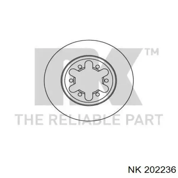 Передние тормозные диски 202236 NK