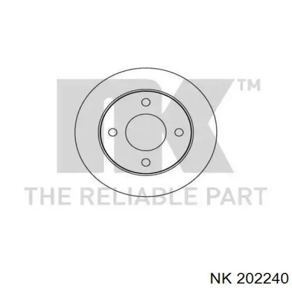 Передние тормозные диски 202240 NK