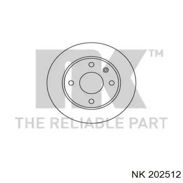 Передние тормозные диски 202512 NK