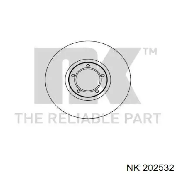 202532 NK диск тормозной передний