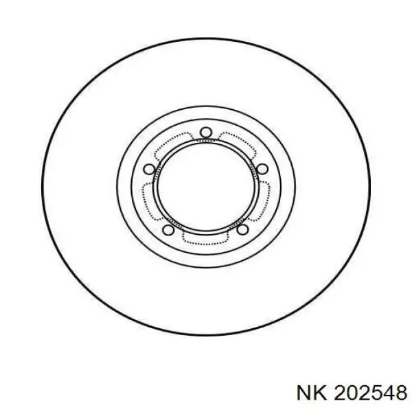Передний тормозной диск NK 202548
