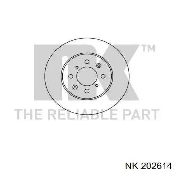 202614 NK диск тормозной передний