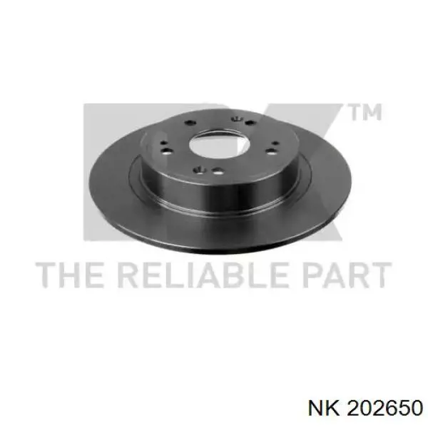 202650 NK диск тормозной задний