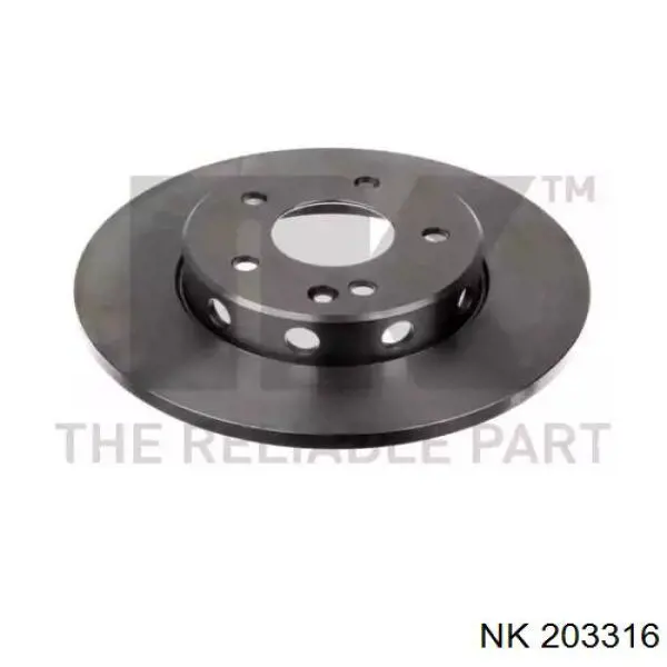 203316 NK диск тормозной передний