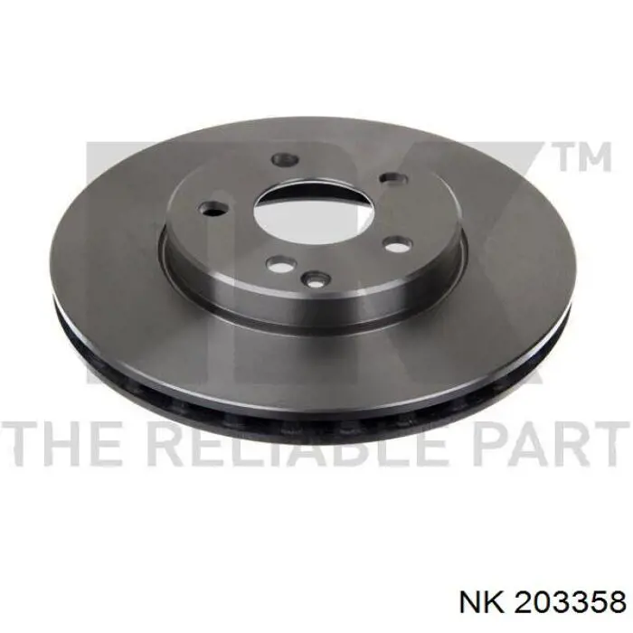 203358 NK диск тормозной передний