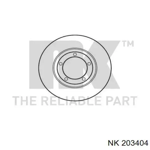 203404 NK диск тормозной передний