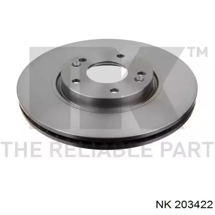 203422 NK диск тормозной передний