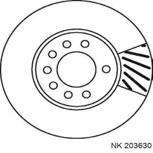 Передний тормозной диск NK 203630