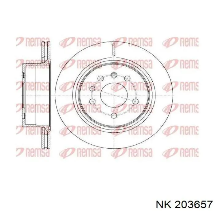 Купить 203657 NK Диск тормозной задний