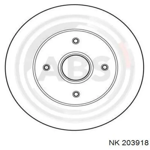 Тормозные диски 203918 NK