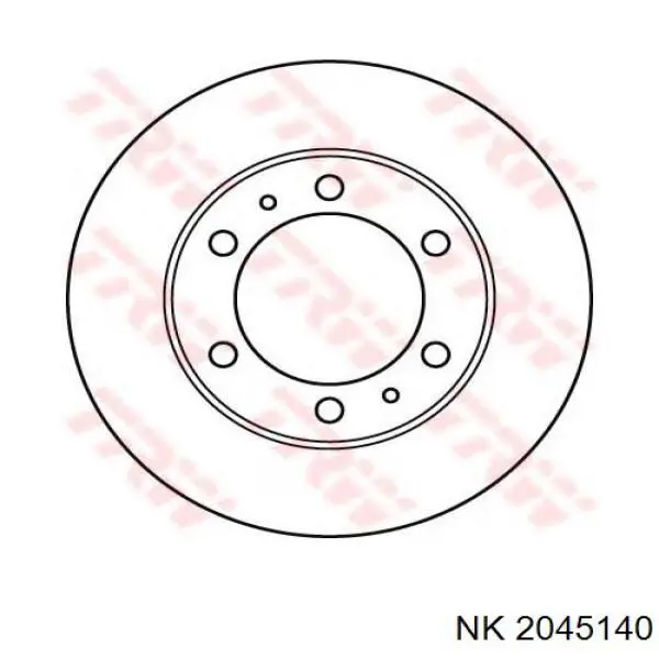 Передние тормозные диски 2045140 NK