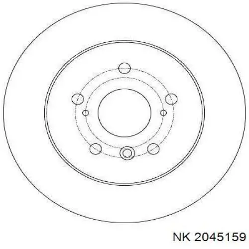 Задний дисковый тормоз NK 2045159