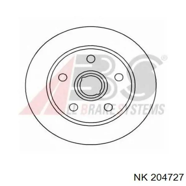 Передние тормозные диски 204727 NK