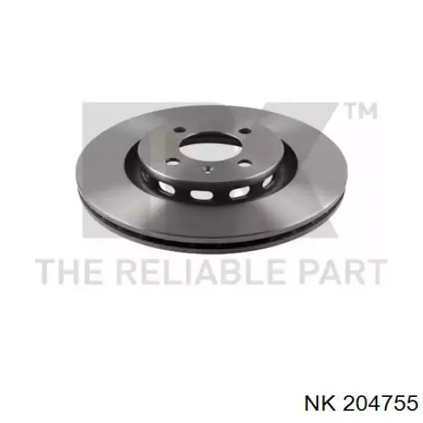 204755 NK диск тормозной передний