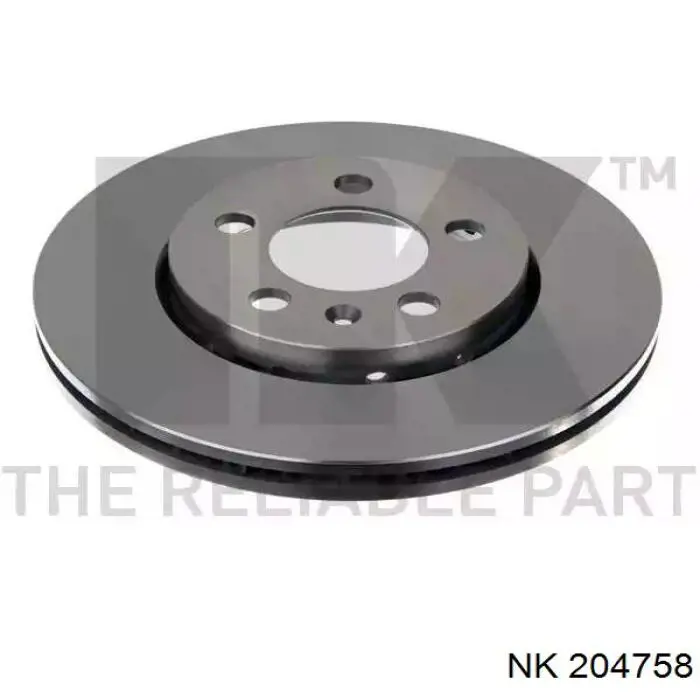 204758 NK диск тормозной передний