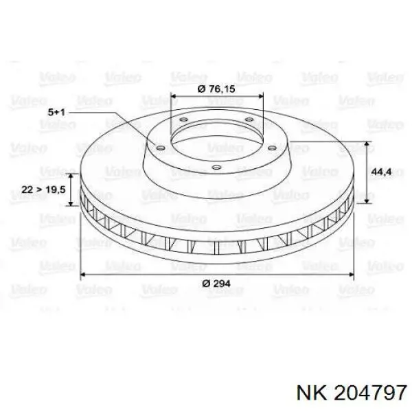 204797 NK Дисковый тормоз