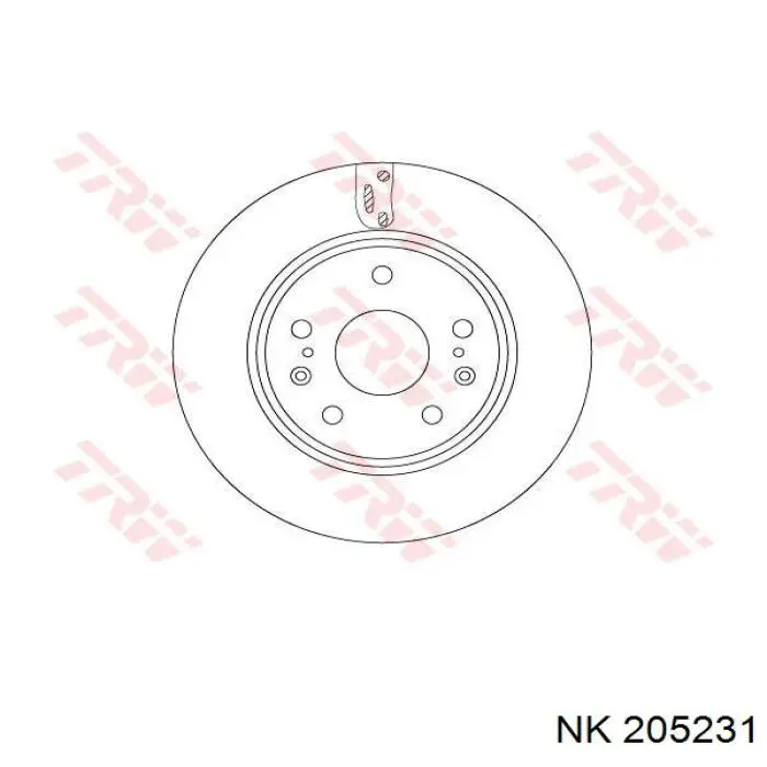 Передние тормозные диски 205231 NK