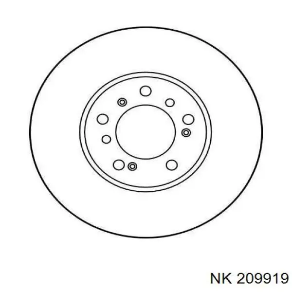 Передний тормозной диск NK 209919