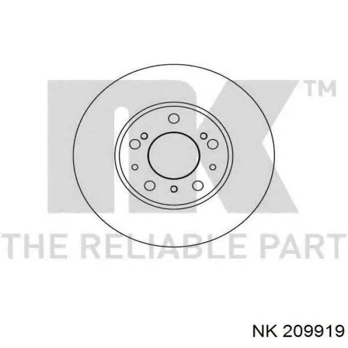 Купить 209919 NK Ротор тормозной