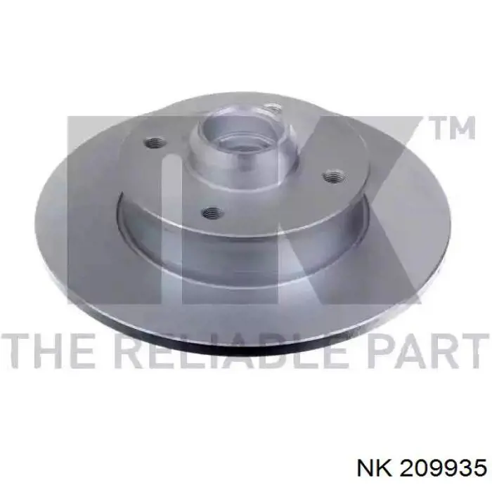 209935 NK диск тормозной задний