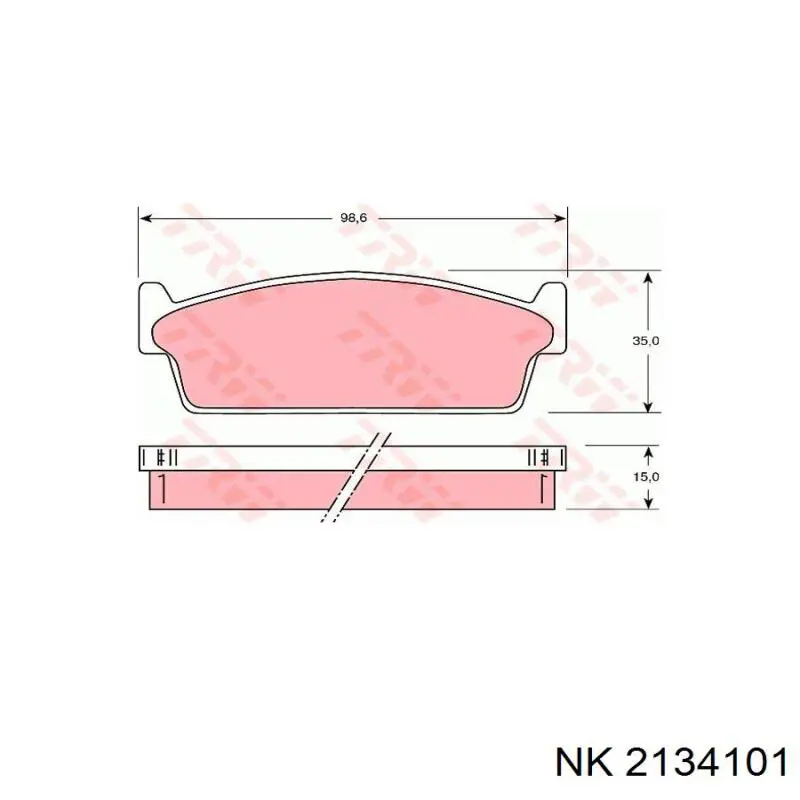 Супорт тормзной NK 2134101 цена, от 43.35 USD