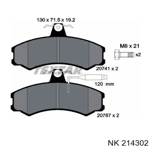 Тормозной суппорт NK 214302 цена, от 41.30 USD
