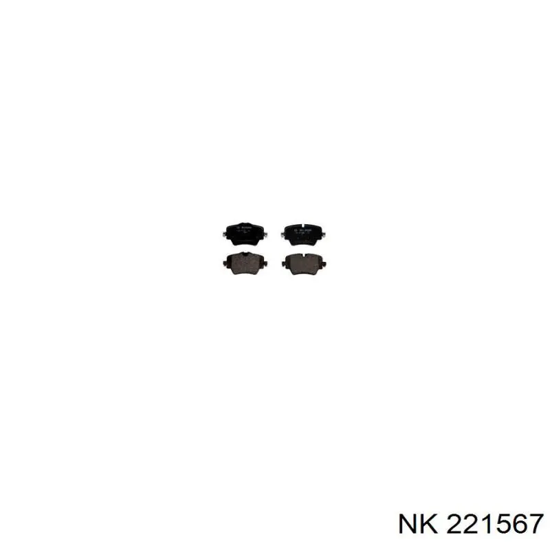 Колодки NK 221567 цена, от 32.43 USD