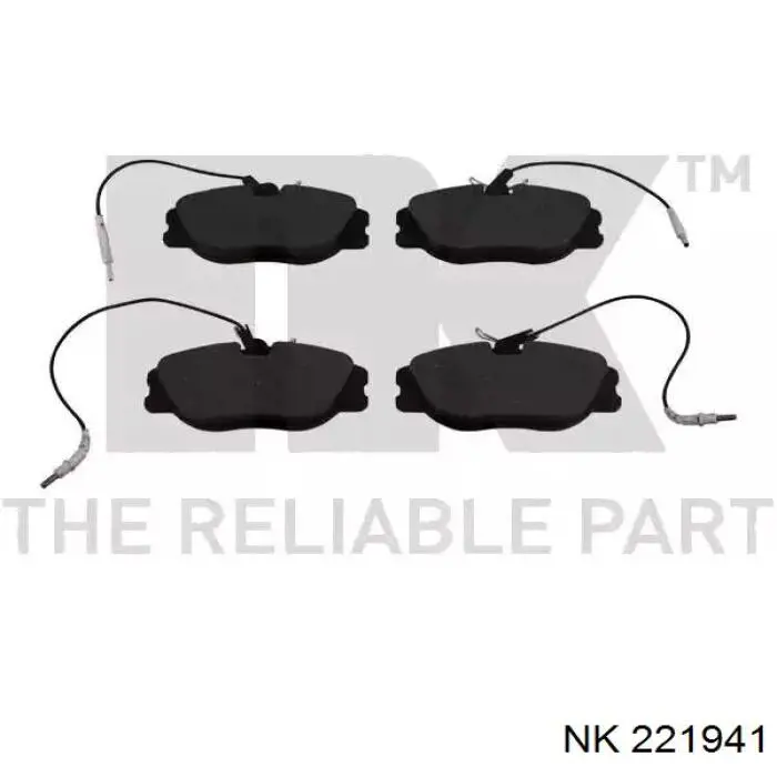 221941 NK колодки тормозные передние дисковые