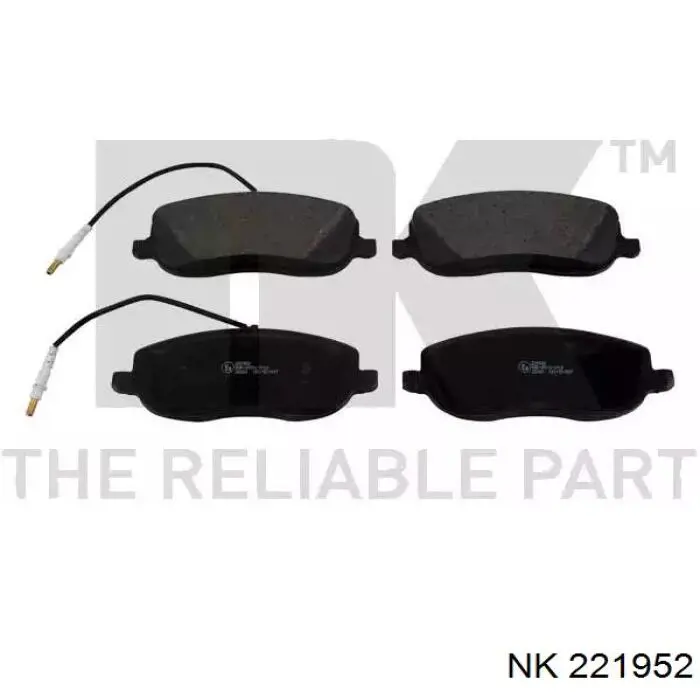 221952 NK колодки тормозные передние дисковые