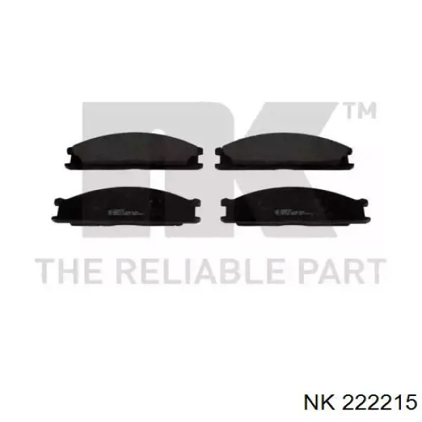 222215 NK колодки тормозные передние дисковые