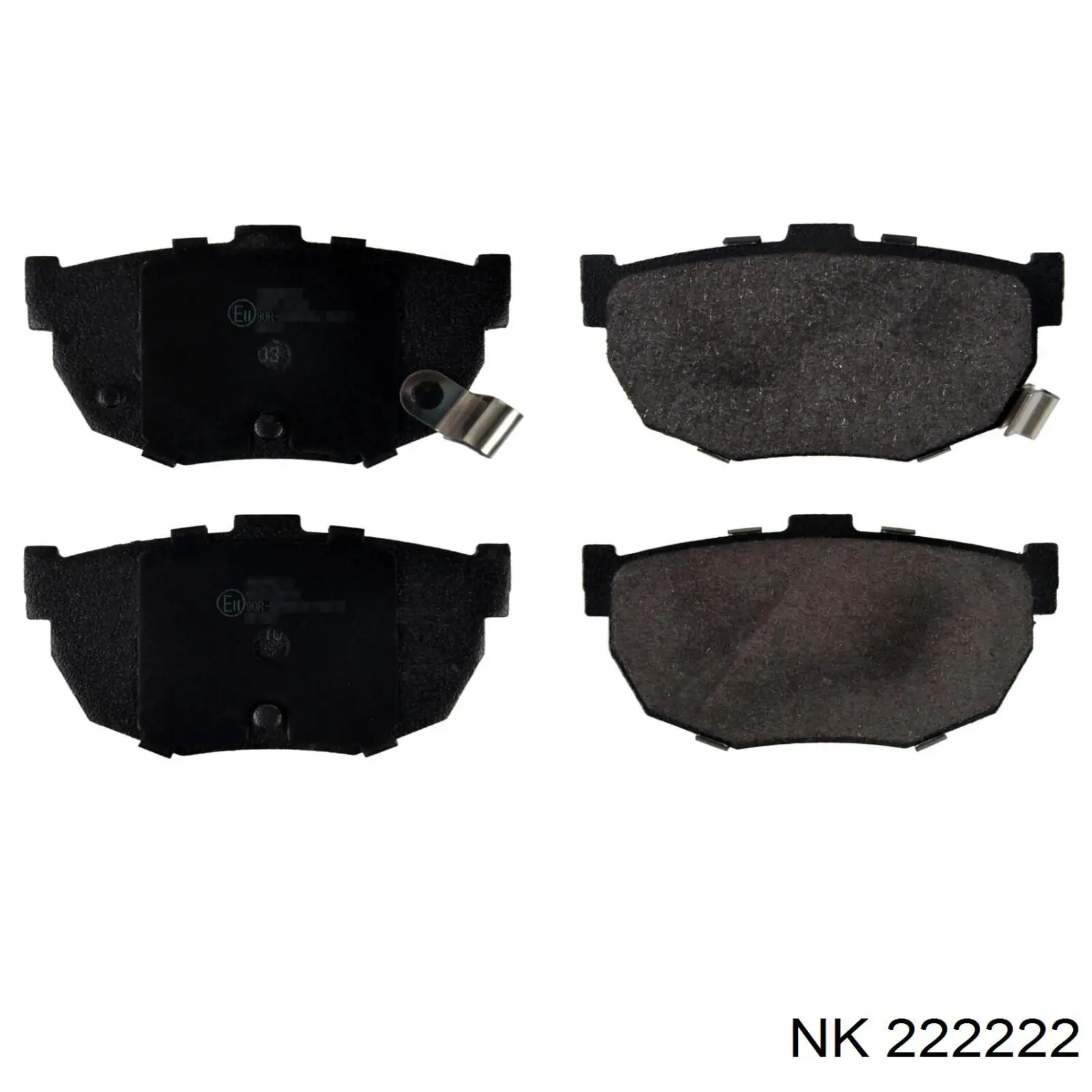 Купить 222222 NK Колодки тормозные задние, дисковые