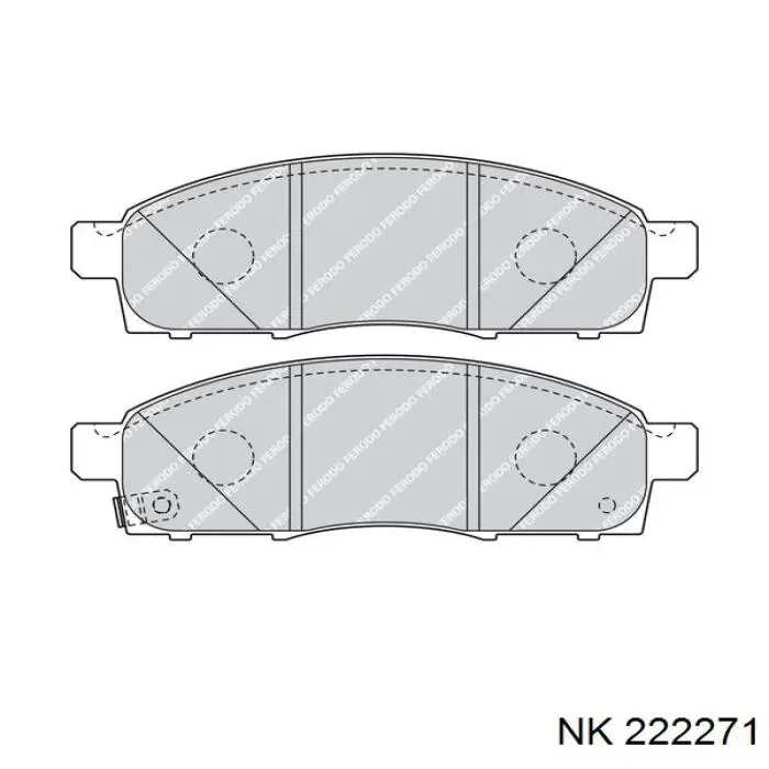 Колодки NK 222271 цена, от 29.11 USD