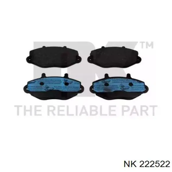 222522 NK колодки тормозные передние дисковые