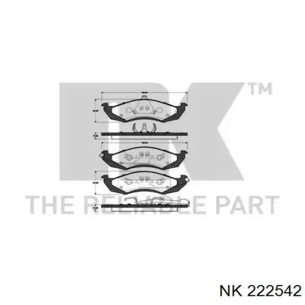 Передние тормозные колодки 1453129 Ford