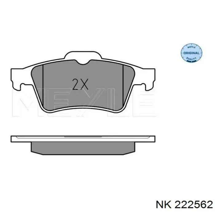 Колодки дисковые  NK 222562 цена, от 20.38 USD