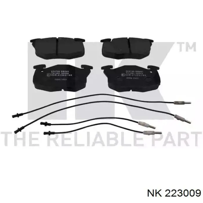 Задние тормозные колодки 223009 NK