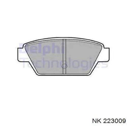 Купить 223009 NK Колодки тормозные задние, дисковые