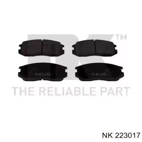 223017 NK колодки тормозные передние дисковые